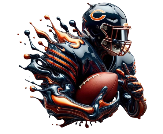 Chicago Bears Paint art PNG